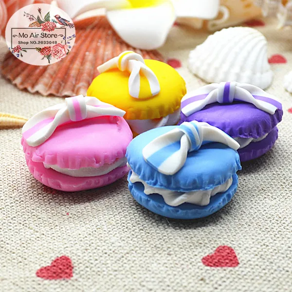 10 шт. макароны ручной работы из полимерной глины десерт с плоским основанием