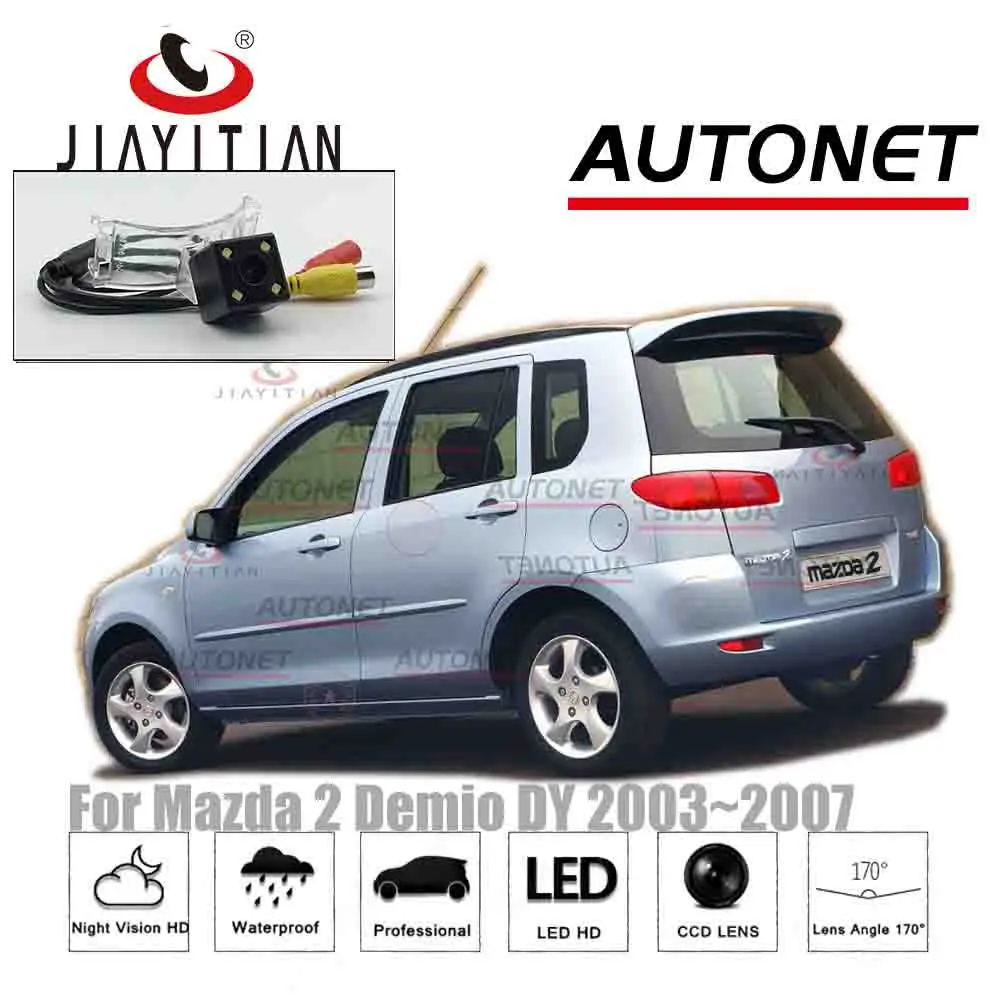JiaYiTian камера заднего вида для Mazda 2 Demio DY 2002 2003 2004 2005 ~ 2007 CCD ночного видения