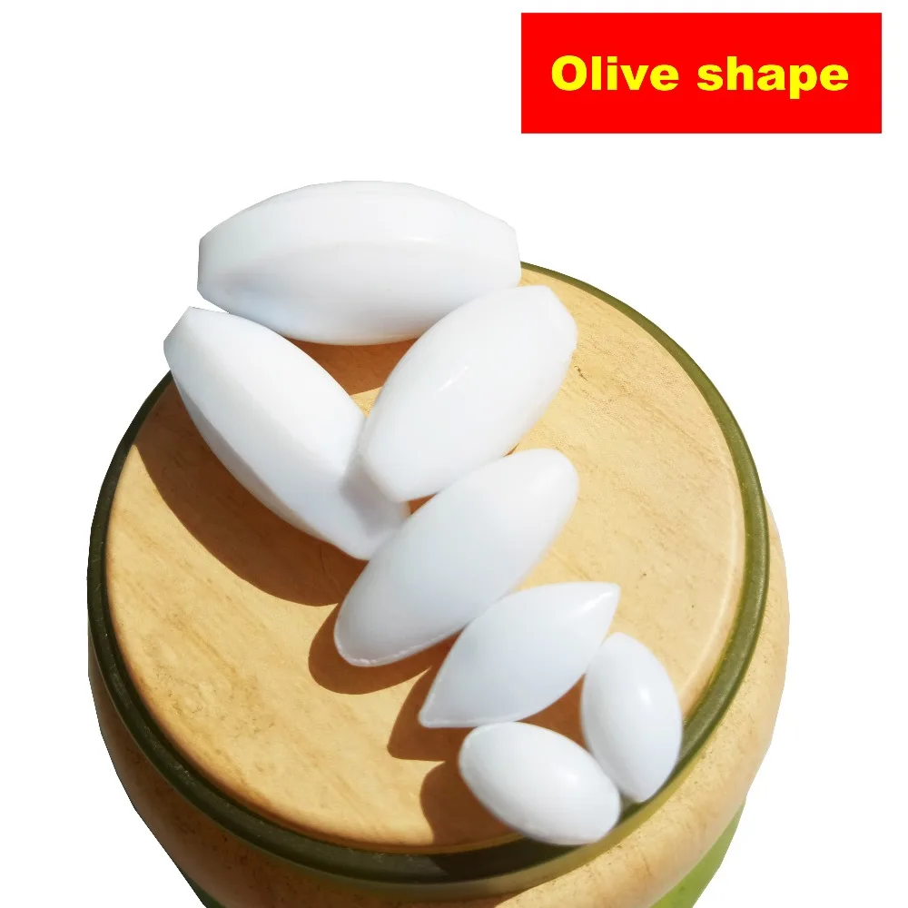 7pcs Mixed size  PTFE Magnetic Stirrer Mixer Stir Bars Olive shape Stirring Bars PTFE Stir Rod  Spinbar