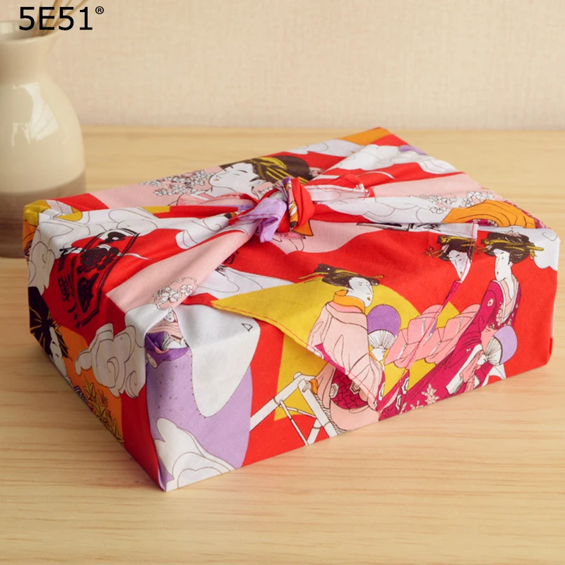 Японский хлопок furoshiki 100%/японская классика напечатанный Рисунок 50 см/много видов