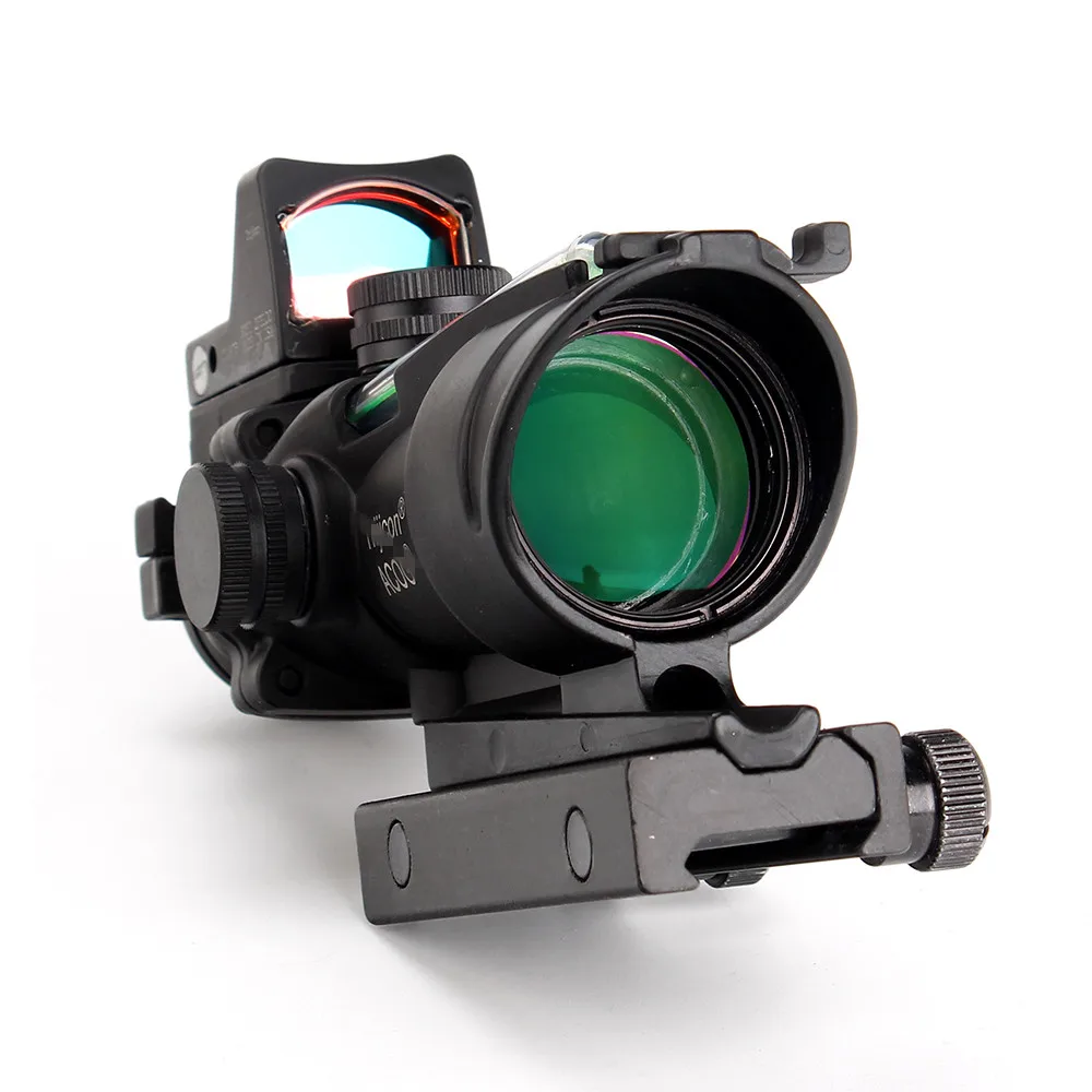 Ohhunt охотничий аког 4X32 настоящая волоконная оптика шеврон BDC Сетка Красный