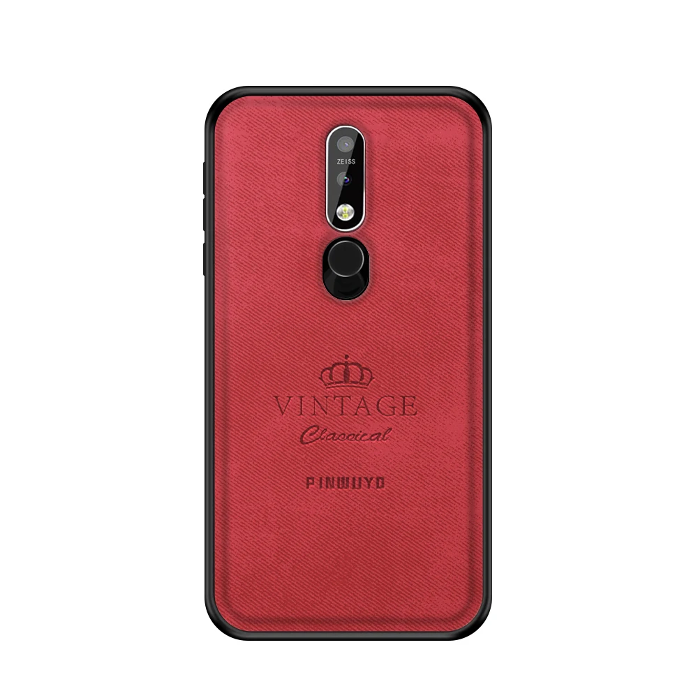 Чехол для Nokia 7,1, Винтажный чехол из искусственной кожи, Жесткий Чехол для Nokia 7,1, защитный чехол для Nokia 7,1