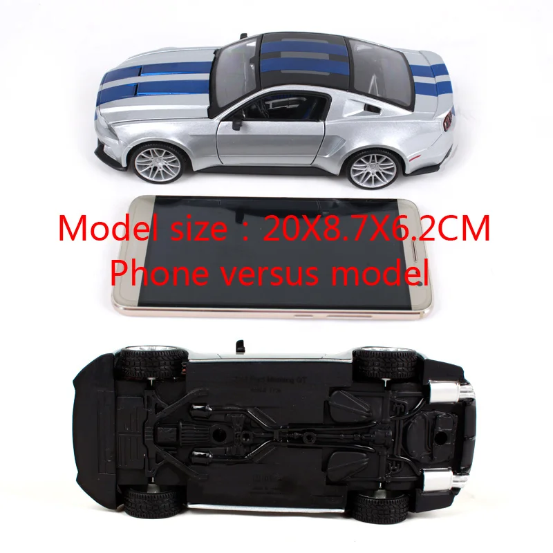 Гоночный автомобиль Maisto 1:24 модель 2014 Ford Mustang GT 5 0 литой игрушечный Новый в коробке