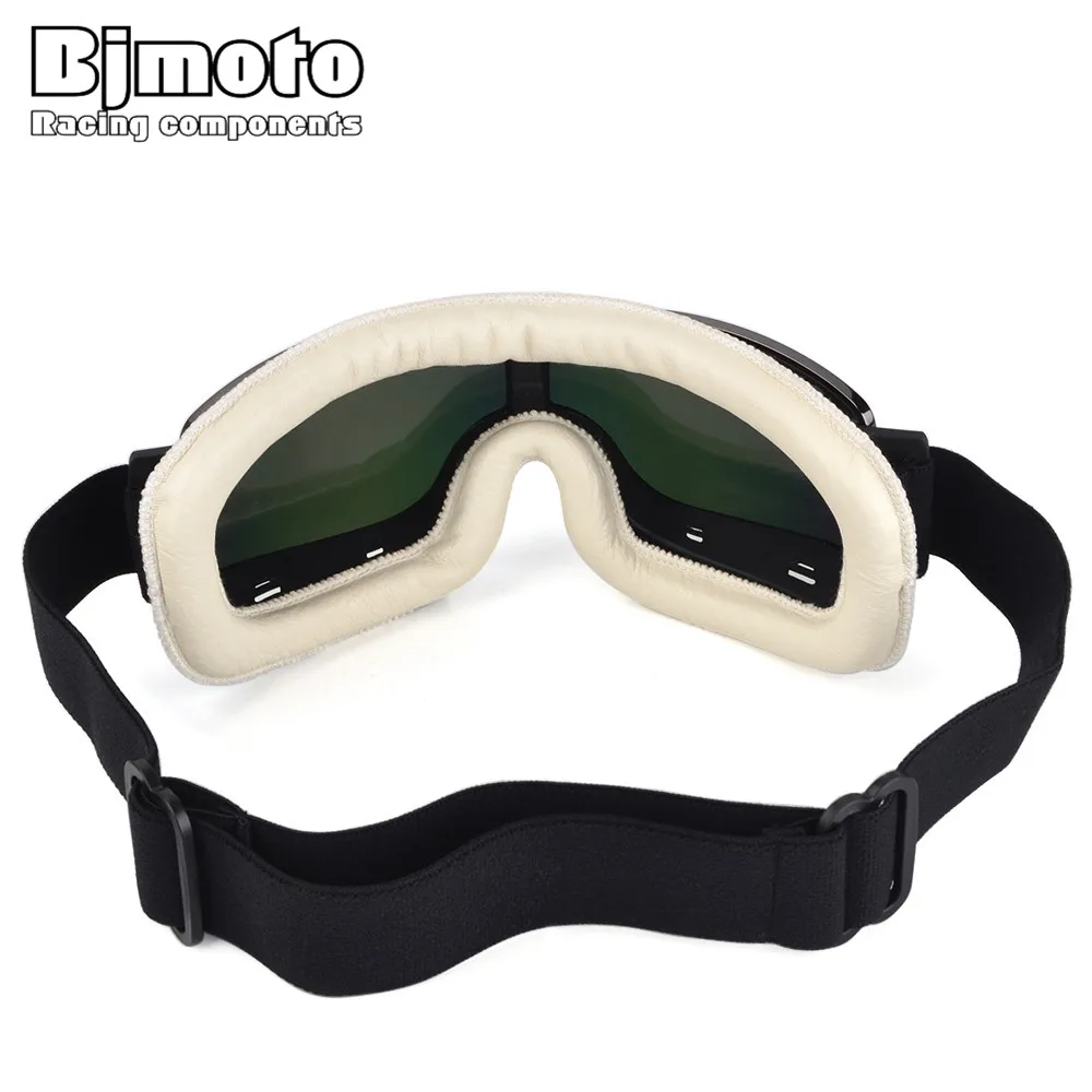 

Bjmoto 17.5 * 9cm Motorbike Glasses For Harley Vintage Retro Motorcycle Cruiser Goggles Motocross Scooter Moto Helmet Goggle