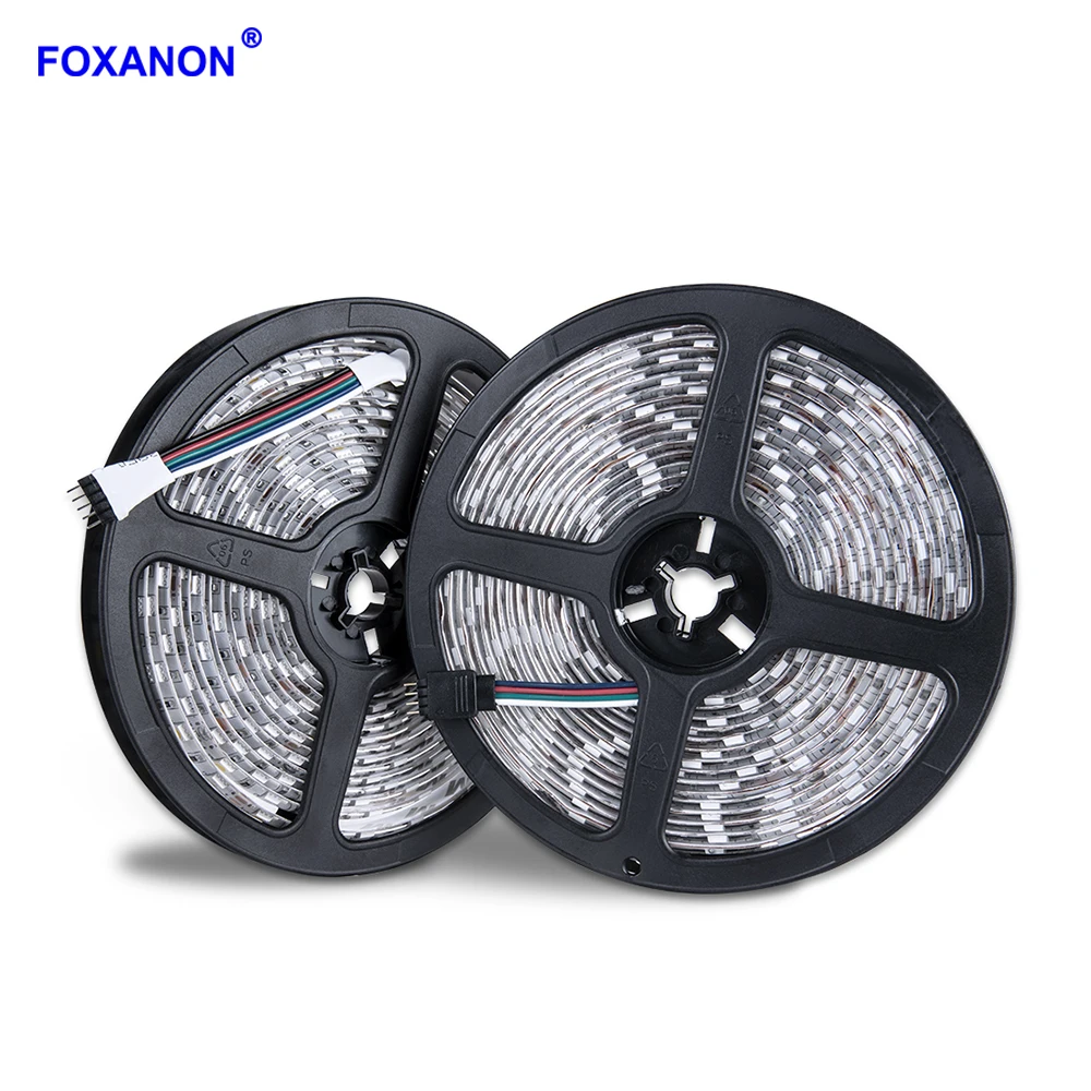 Foxanon RGB СВЕТОДИОДНАЯ лента SMD 5050 5 м 300LED DC12V гибкий свет RGBWW светодиоды Диодная для