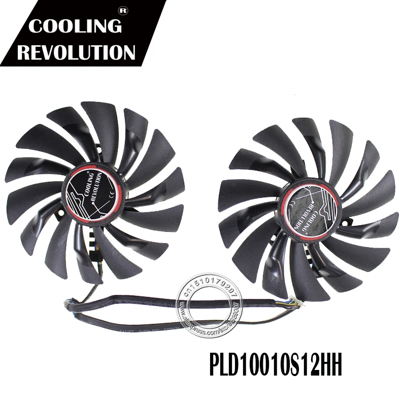 Бесплатная доставка новый 2 шт./лот PLD10010S12HH 4PIN 94 мм DC12V 0.4A для MSI GTX960 GTX950 R9 380 390/390X
