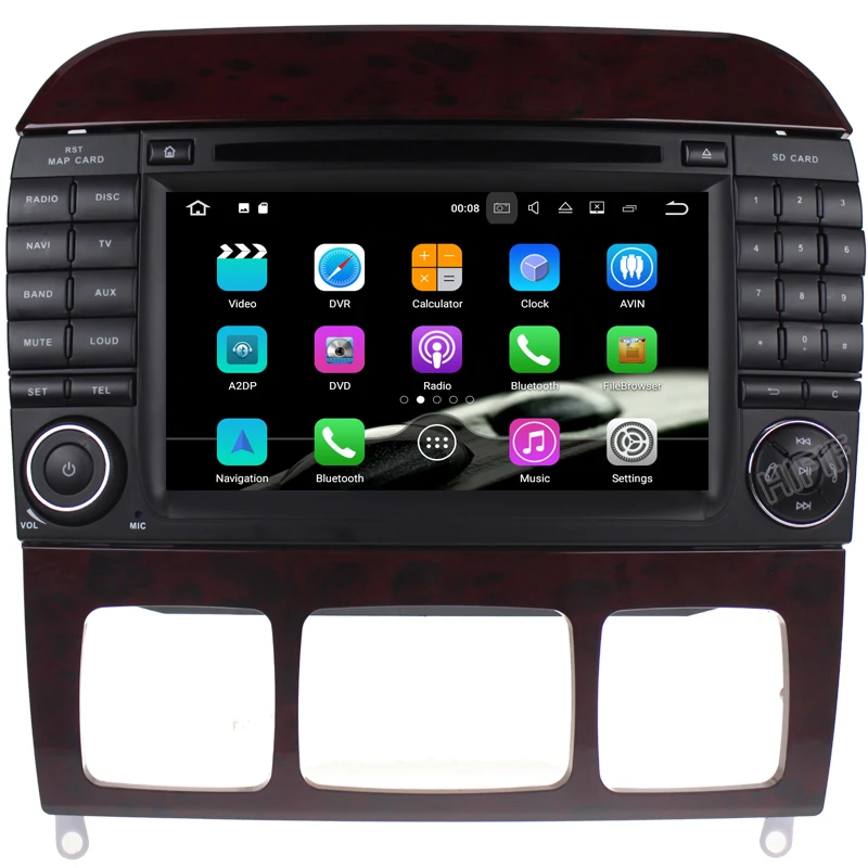Автомобильный DVD GPS плеер Neu 7 дюймов СБ Navi Android 10 стерео для Mercedes Benz S Class W220 W215 S280 S320