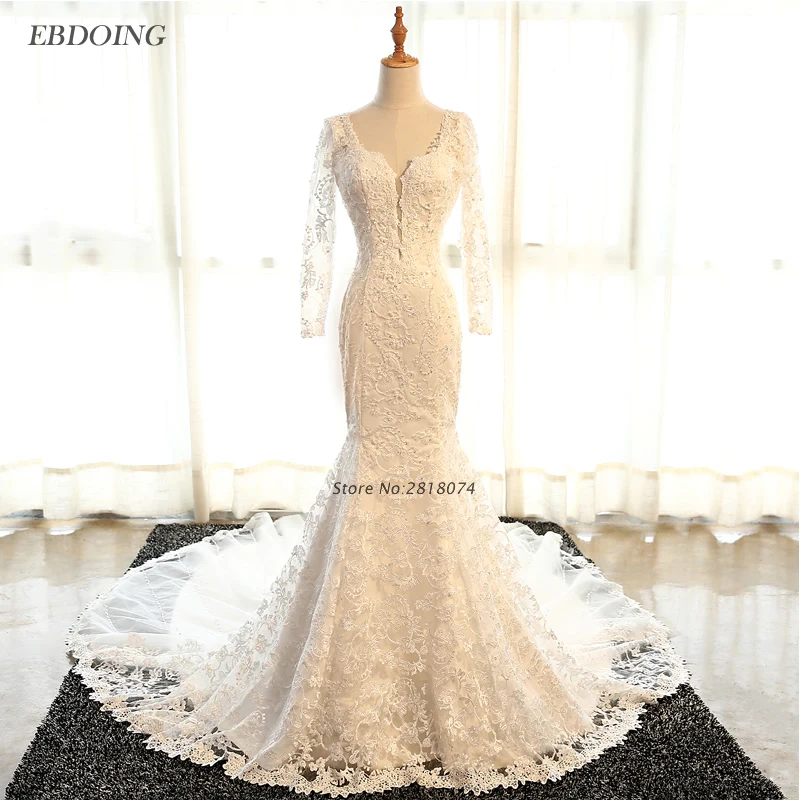 Свадебное платье с юбкой годе V образным вырезом|vestidos de novia|wedding gownswedding dress mermaid |