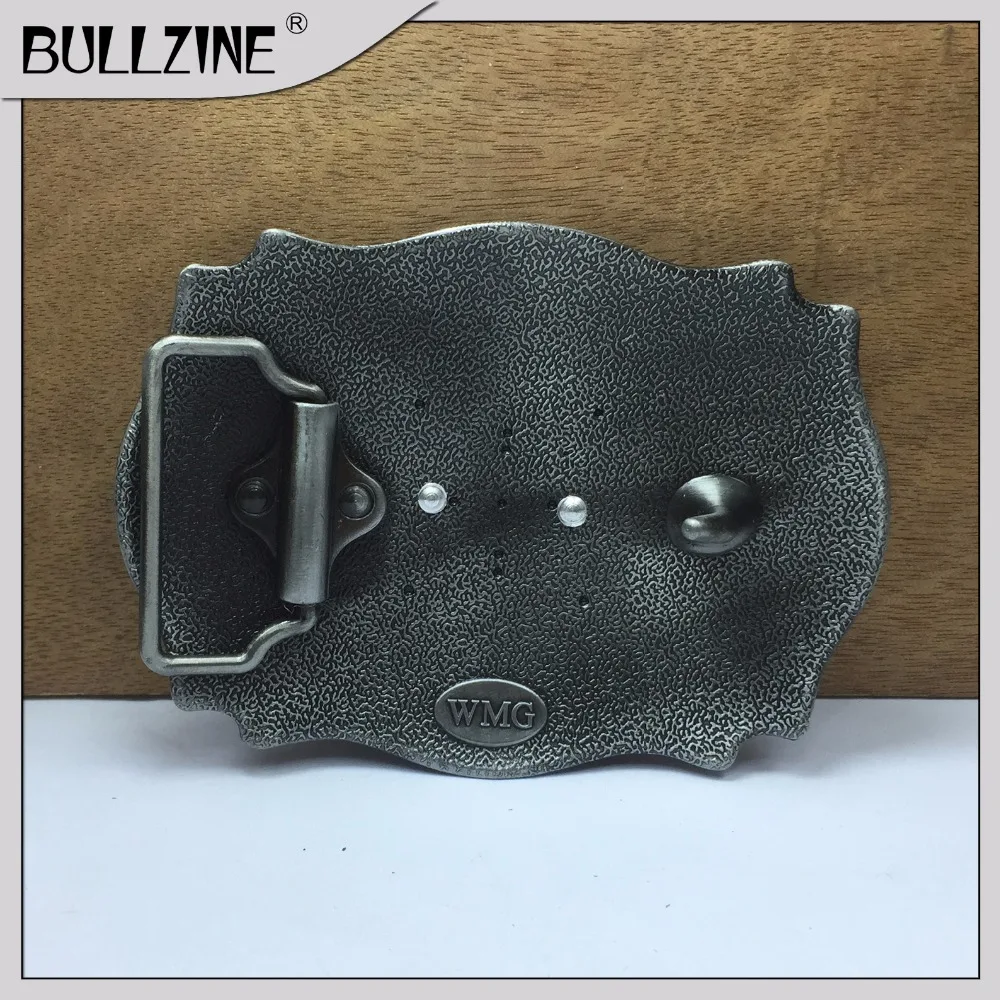 Пряжка ремня Bullzine с буквой H оловянной и золотистой отделкой FP 03687 подходит для