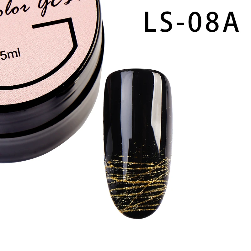 LS-08A Гель-лак для ногтей Girl2girl лак для ногтей Шелковый паук гель УФ-гель для ногтей долговечный блестящий гель высокого качества Официальный магазин - Цвет: LS-08A