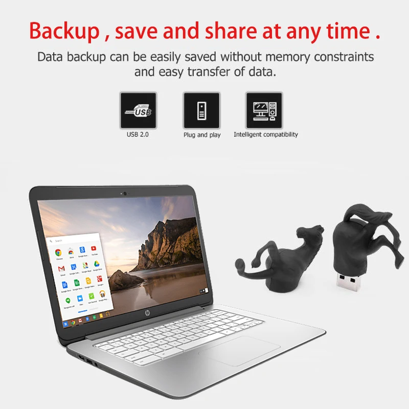 Черный USB флеш-накопитель бегущая лошадь 4 ГБ 8 16 32 64 накопитель 2 0 флеш-накопители