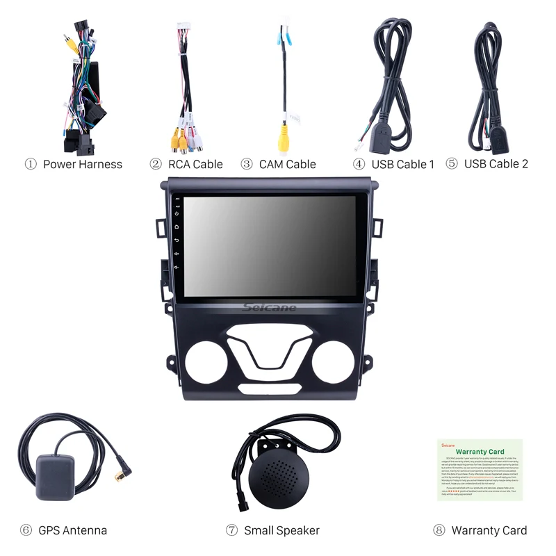 Seicane 2din Android 8 1 9 дюймов для Ford Mondeo 2012 2014 автомагнитола GPS автомобильное аудио 3G WiFi
