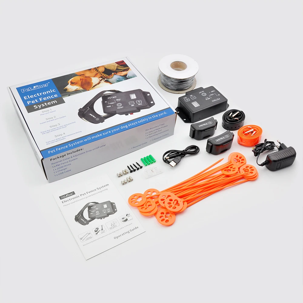 Беспроводной ошейник для собак Petrainer 803 2 электрический забор собак|fence dog collar|electric