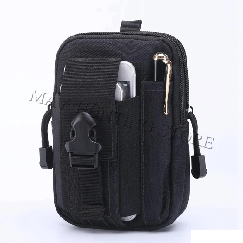 

Hunting Tactical Phone Pouch Holster Airsoft Hip Nylon Waist Belt Clip Bag Wallet Gadget Pouch Tool Dump Drop Multifunction Bag