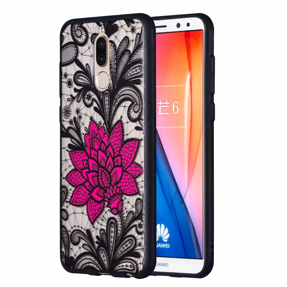FGHGF кружевной Цветочный чехол для Huawei Mate 10 Lite силиконовый ТПУ PC Y6 II Nova 2i Honor 5A 9i Fundas |