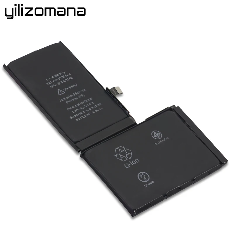 YILIZOMANA Оригинальный аккумулятор для мобильного телефона Apple iPhone X емкость 2716mAh
