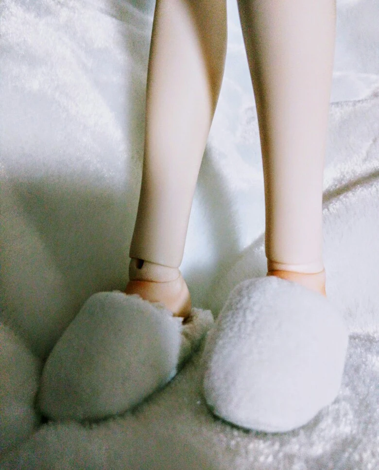 

T02-X644 Best children gift 1/3 1/4 1/6 bjd dolls Accessories handmade clothes colorful home slippers 1pair