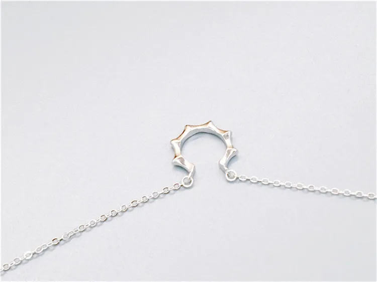 Горячее серебро 925 пробы, Корея, солнце, солнце, ключица, цепочка, знак, ожерелье, имитация аллергии, подарок на день рождения оптом