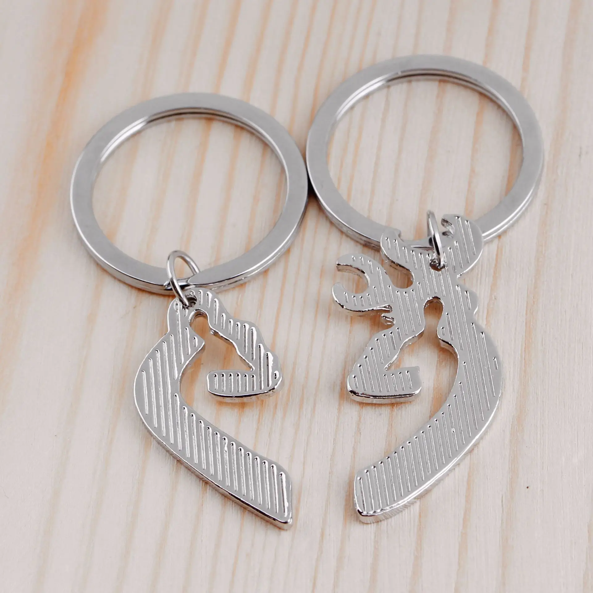 2 шт. подвеска в виде таблички с надписью her buck &amp надпись his doe брелок для ключей