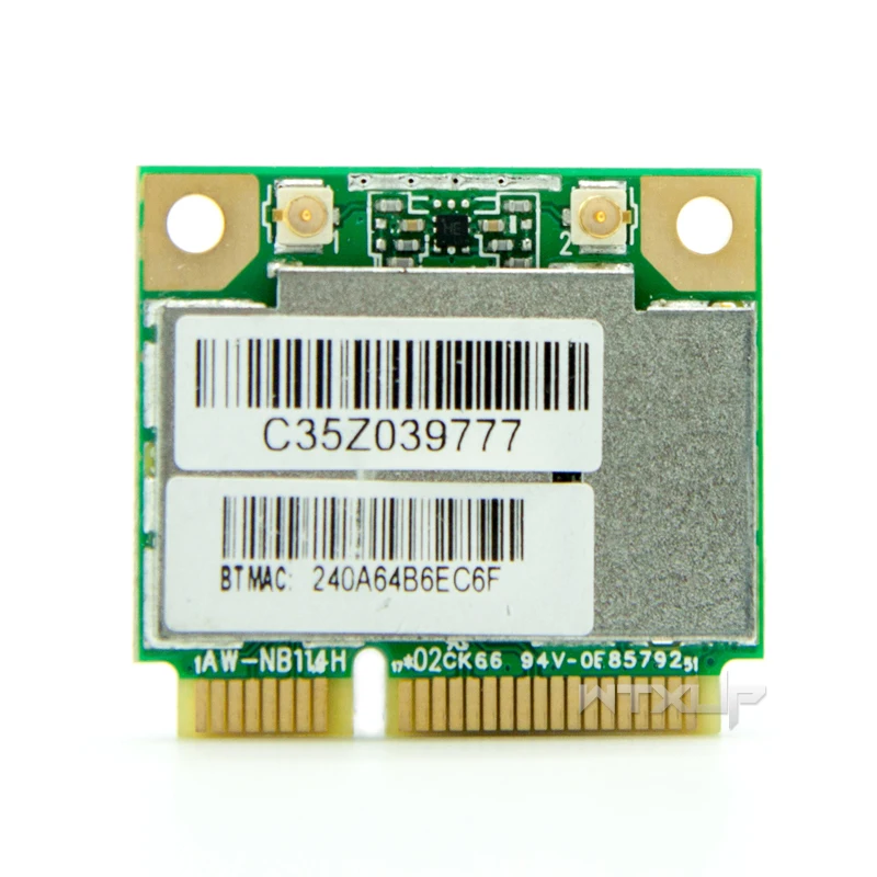 Мини адаптер RTL8723AE беспроводной 802.11b/g/n для AzureWave AW NB114H mini PCI E Wi Fi карта Bluetooth 4 0| |