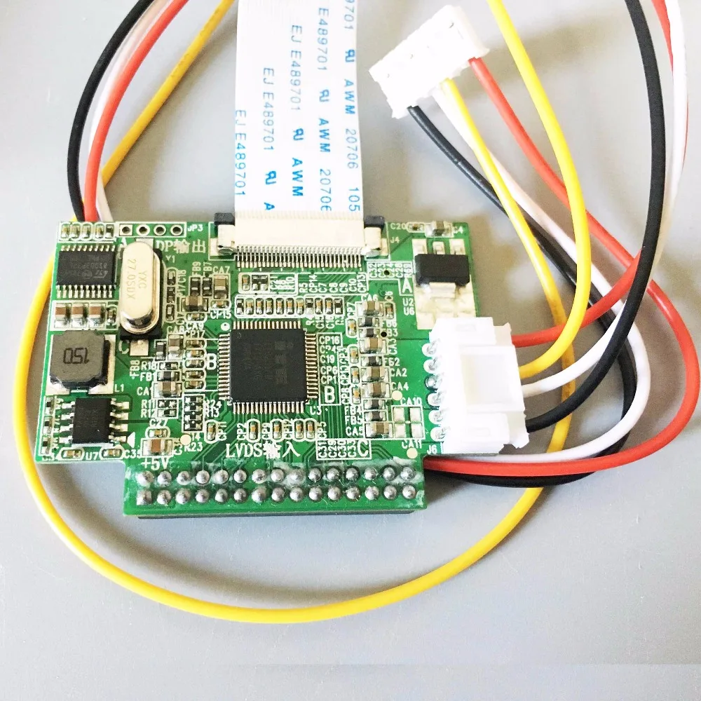 Плата контроллера преобразования сигнала 3 В 5 в 30 Pin LVDS поворот EDP ЖК