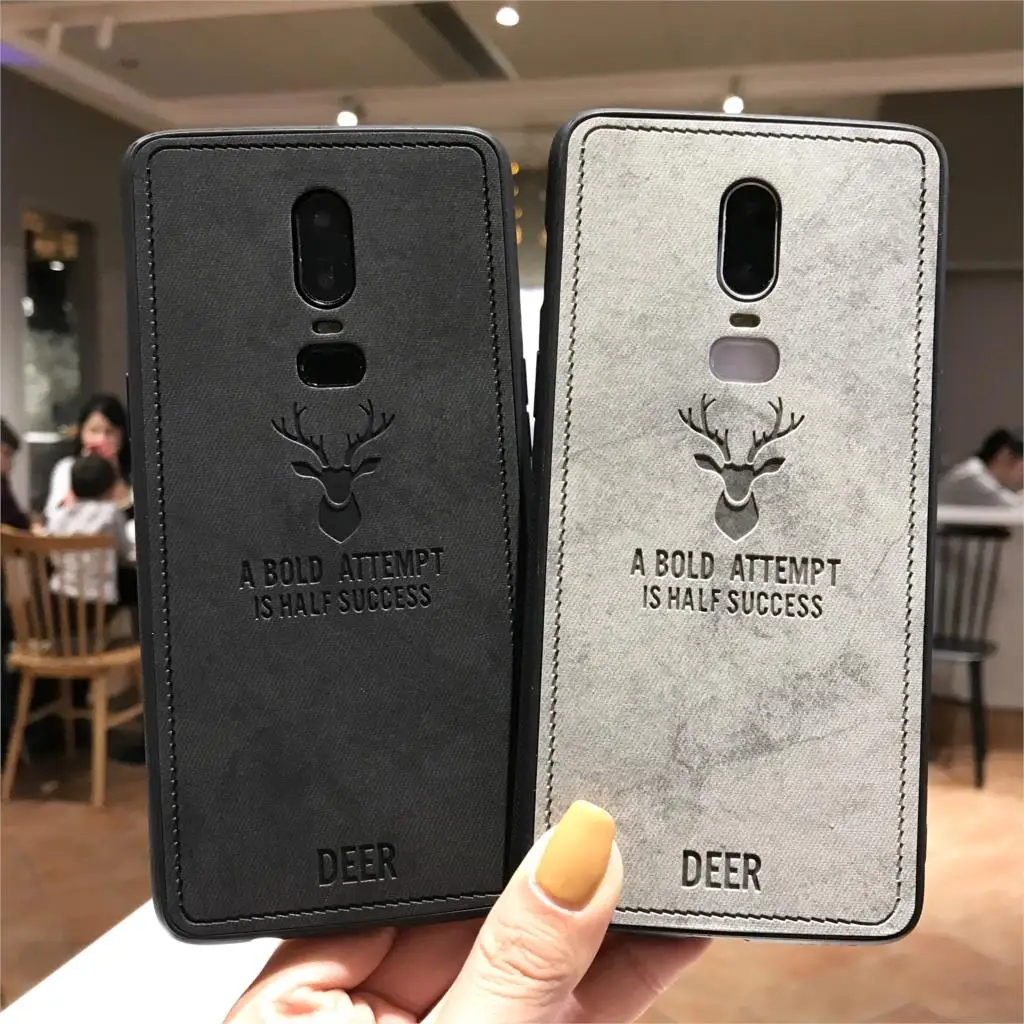 Чехол из ткани с оленем для OnePlus 6 6T 5T 5 чехол кожи Художественная ткань Fundas Meizu M5 M6