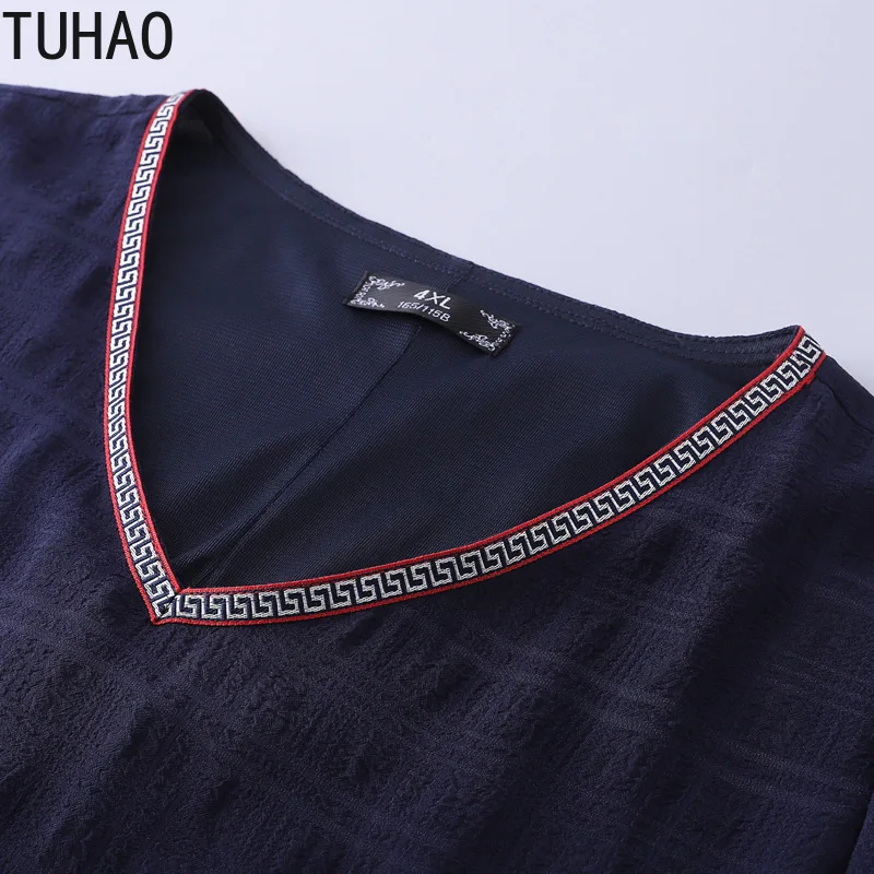 TUHAO повседневное женское платье большого размера 10XL 9XL 8XL элегантные свободные