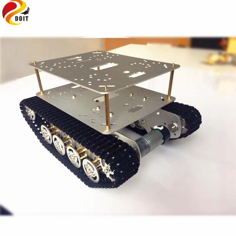 Умный Радиоуправляемый металлический танк с амортизацией гусеничный каркас