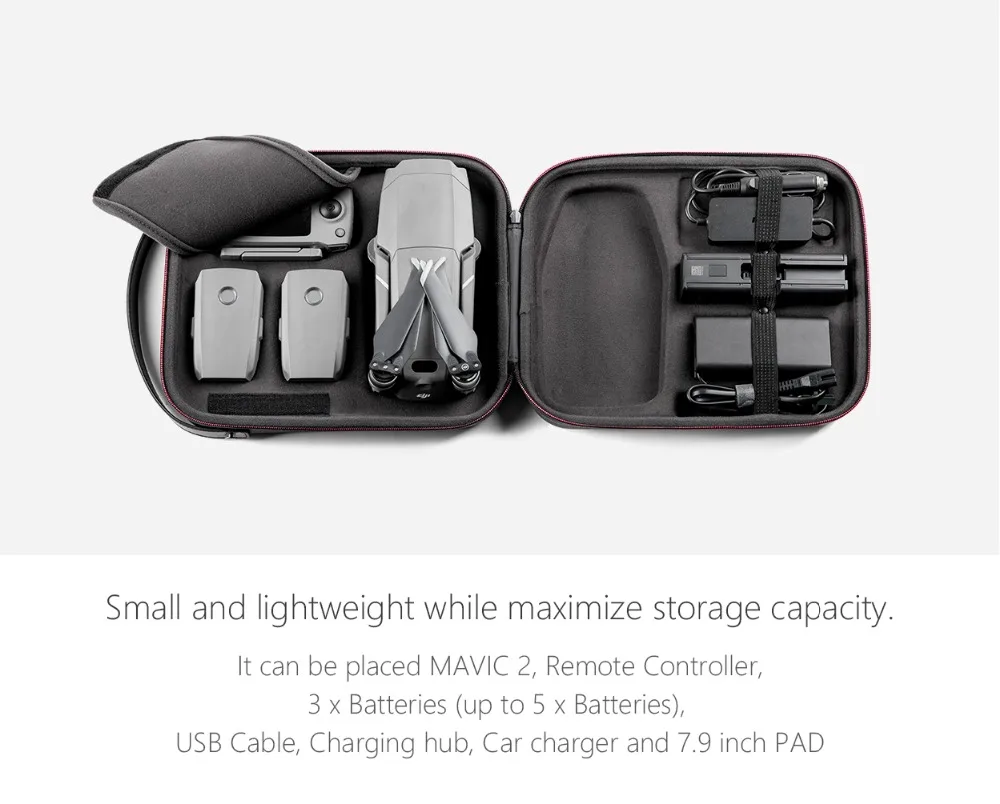 Чехол PGYTECH Mavic 2 Pro Zoom Bag чехол коробка с ремешком DJI PU EVA сумка на плечо для переноски