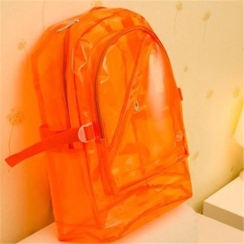 

Women Backpack High Quality Trave Shoulder Bag Girl Plastic Transparent School Bag Backpack Printingl for Teenage mochila