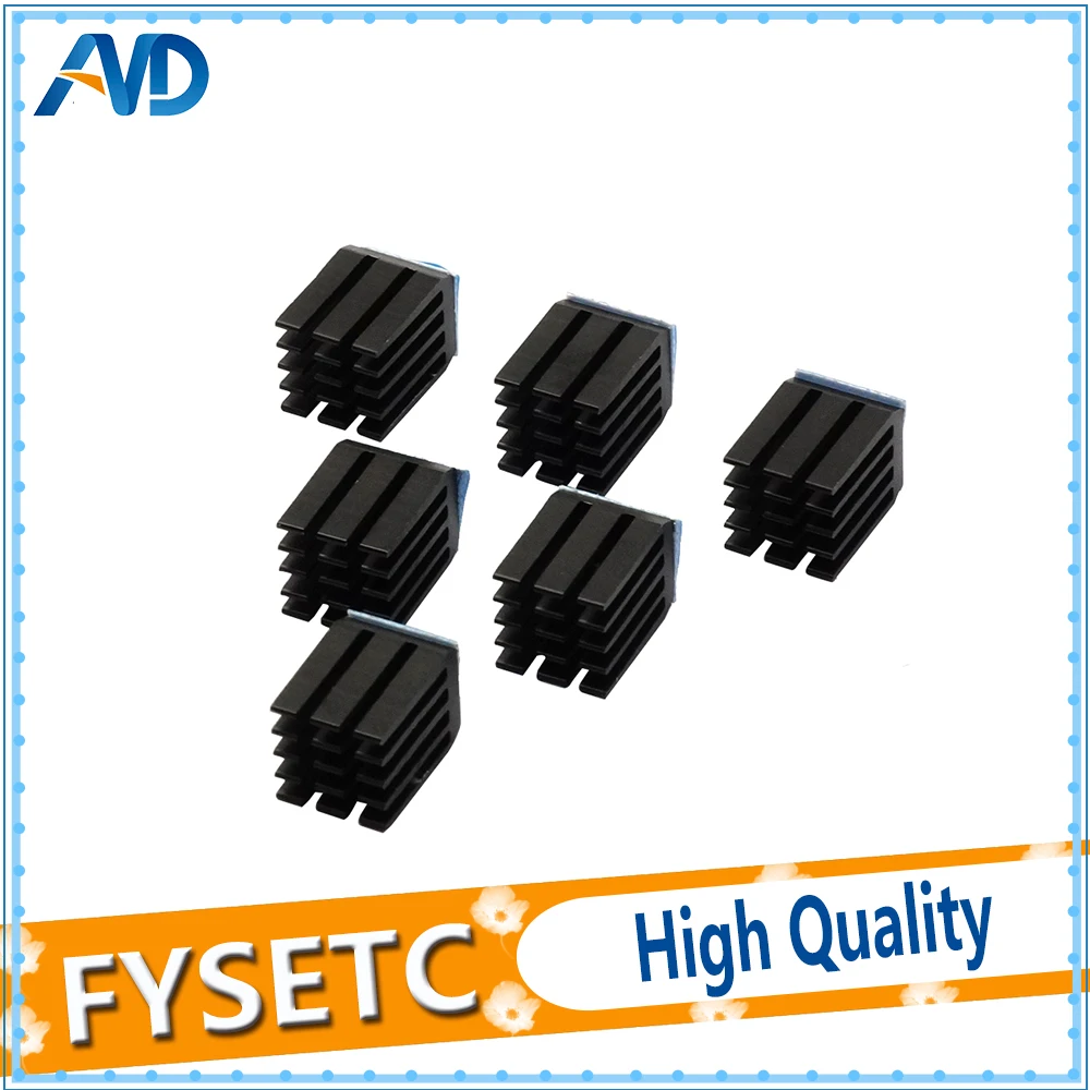 5 шт./лот StepStick теплоотвод алюминиевый подходит для DRV8825/A4988/TMC2100/TMC2208/TMC2130 Mendel|stepstick