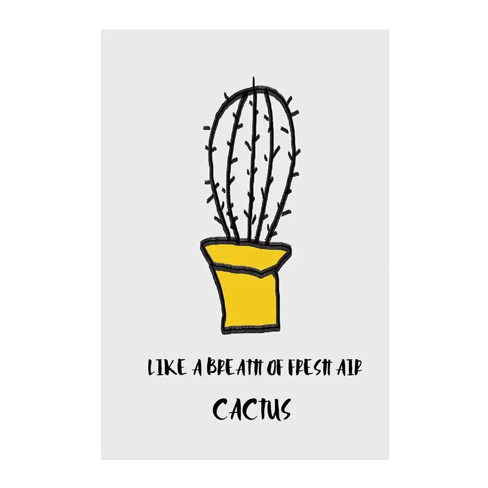 Кактус колючая груша настенная Картина на холсте скандинавские постеры и принты