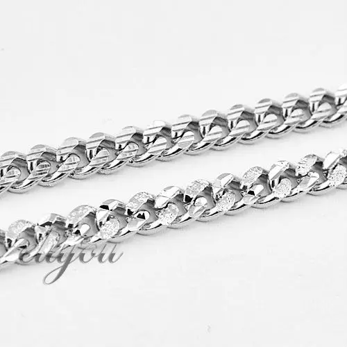 Цепочка кубинская матовая для мужчин и женщин ожерелье из золота белого золотого