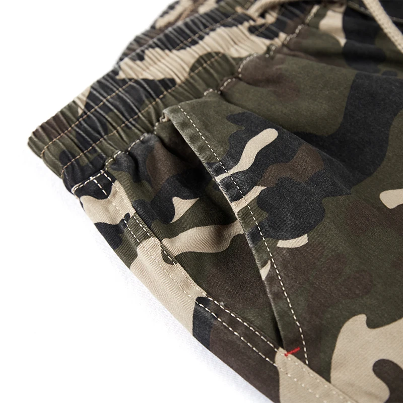 2017 Мужская Бегуном Осень Карандаш Гарем Брюки Мужчины Камуфляж Военные Потерять