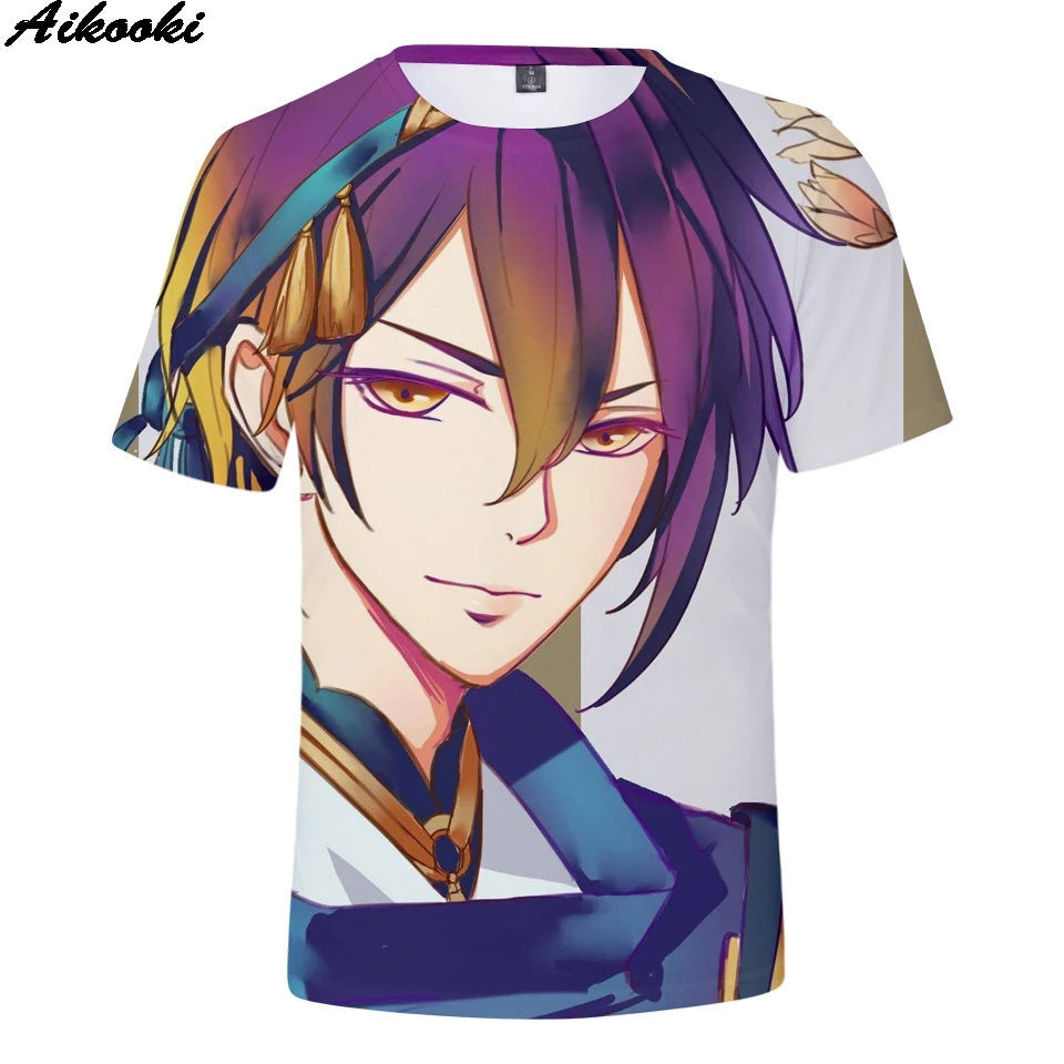 Aikooki/футболка с 3D принтом Touken Ranbu Online дышащая футболка мультипликационным Harajuku