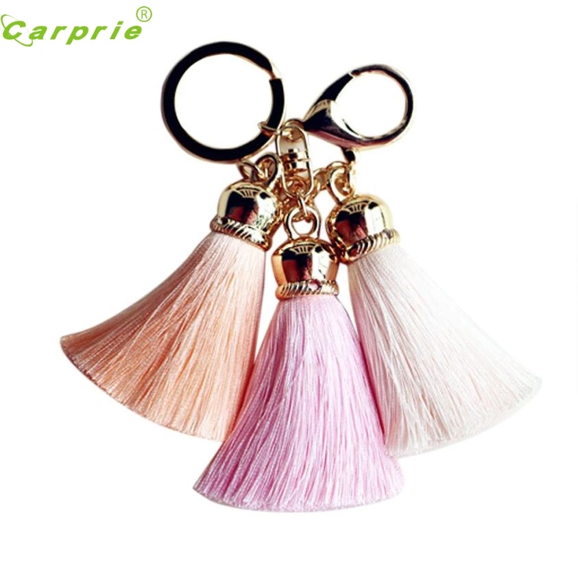 CARPRIE Ice Silk Tassel Pompom Автомобильная Сумочка с брелоком для ключей Oct18 2018|Кольца
