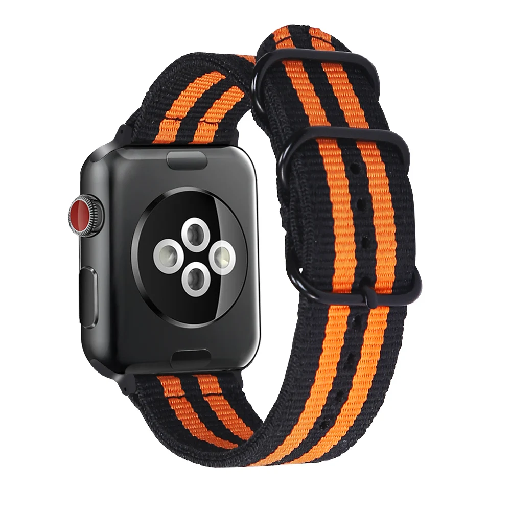 От XIYUZHIYI тканый нейлоновый ремешок для apple watch 42 мм 38 спортивный браслет наручных