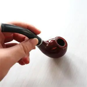 Курительная трубка ручной работы из черного дерева в традиционном