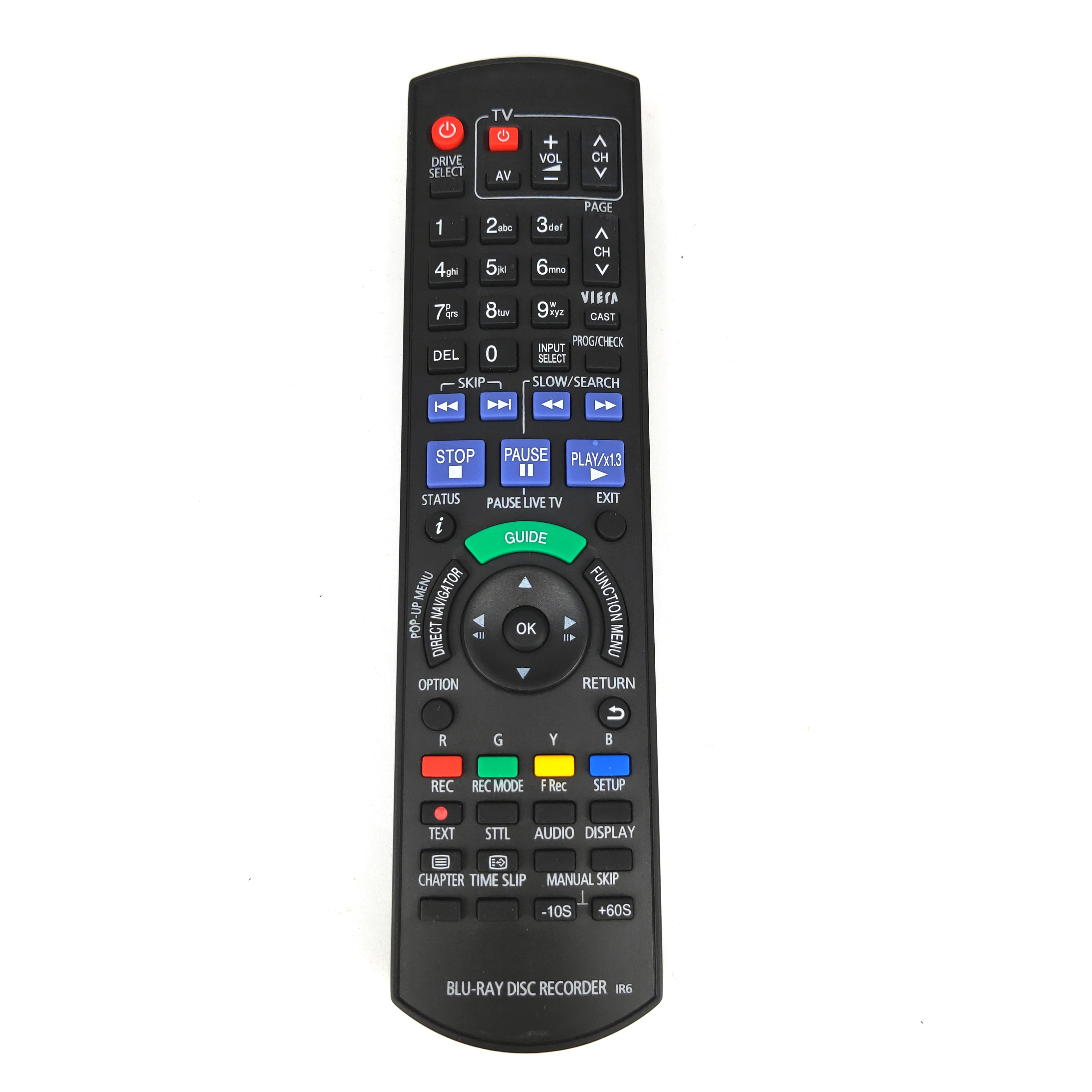 

NEW Replacement for PANASONIC blu-ray disc recorder Remote control for DMR-XW390 XW400 DMR-EX769EB Fernbedienung