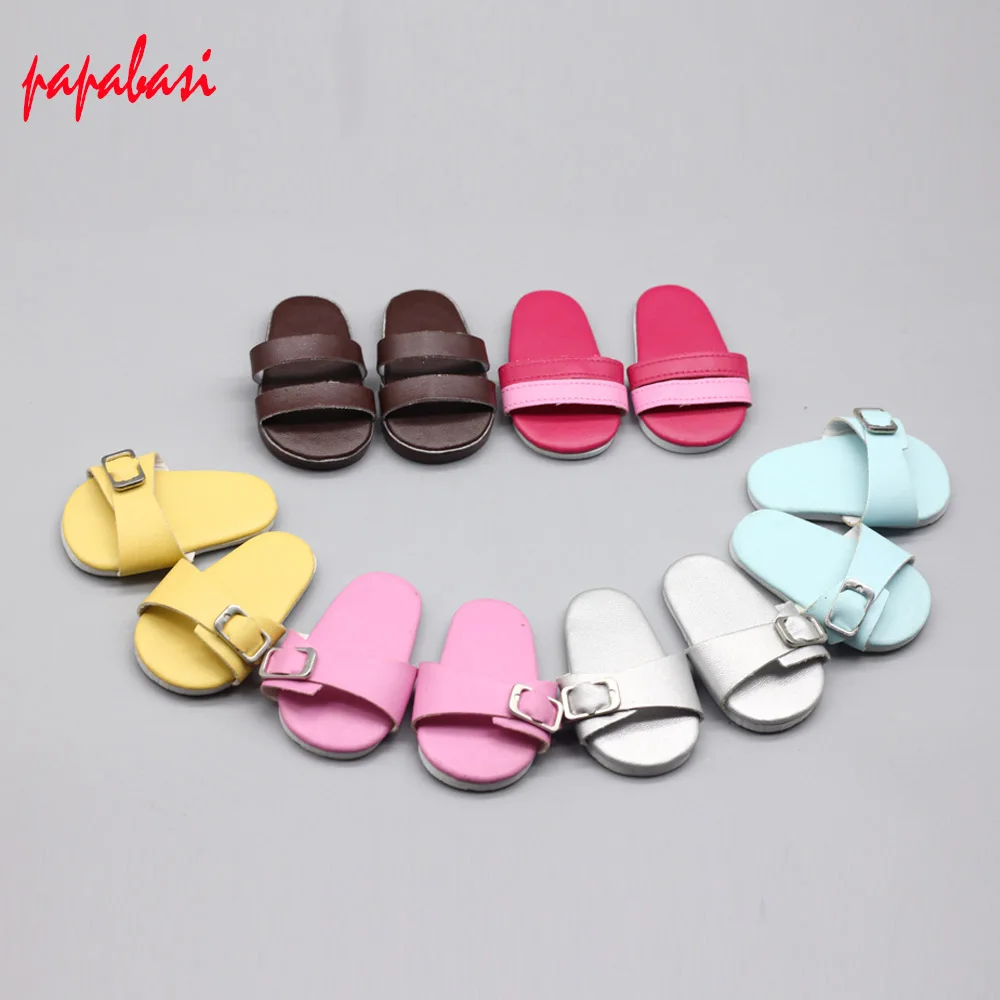 new arrive 1 pair cute doll shoes Printed sandals for 18 inch 43cm baby Girl Dolls gift kids best accessories | Игрушки и хобби