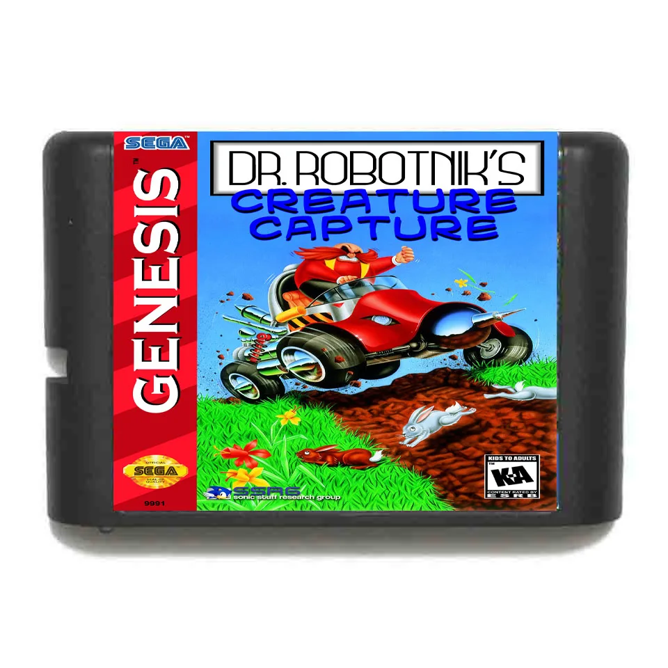 Карточка для Sega Mega Drive Genesis игра доктор роботников захват существ 16 бит МД |
