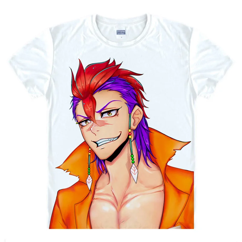 Style 10 Coolprint/футболка в стиле аниме «нанбака-цифры»; футболки с короткими рукавами; Hajime Sugoroku Kenshiro Yozakura; футболки для косплея; хентай - Цвет: Style 10