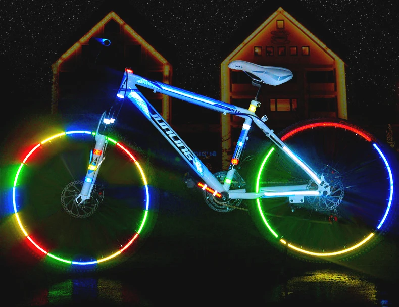 800 см/315 дюймов флуоресцентные MTB велосипедные Светоотражающие стикеры для