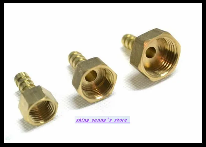 

30Pcs/Lot BFG8-01 8mm-1/8" BSP Female Barbs Hose Brass Adapter Coupler