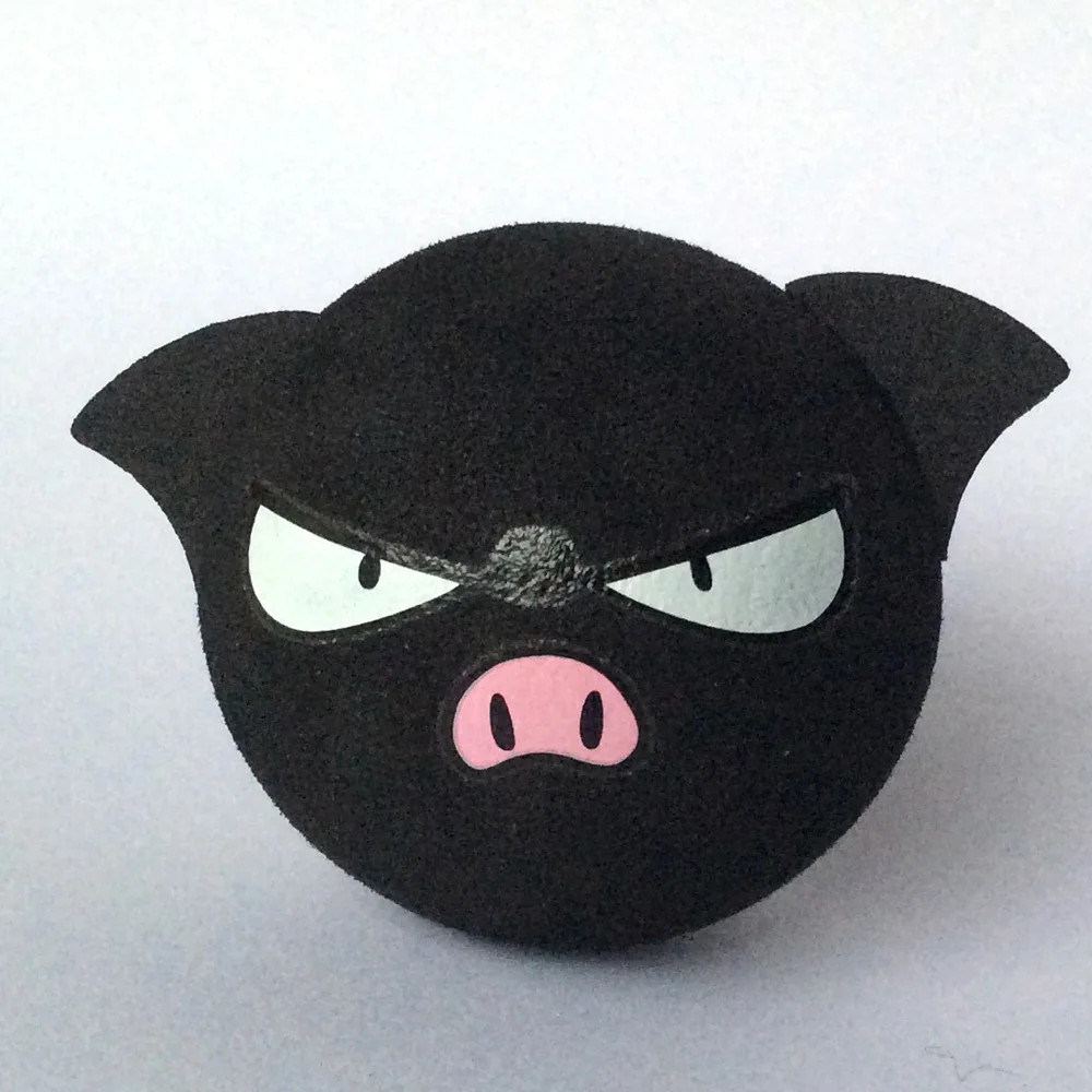 cocoballs black pig car antenna balls automobile decoration aerial toppers eva foam 10pcs/lot | Автомобили и мотоциклы