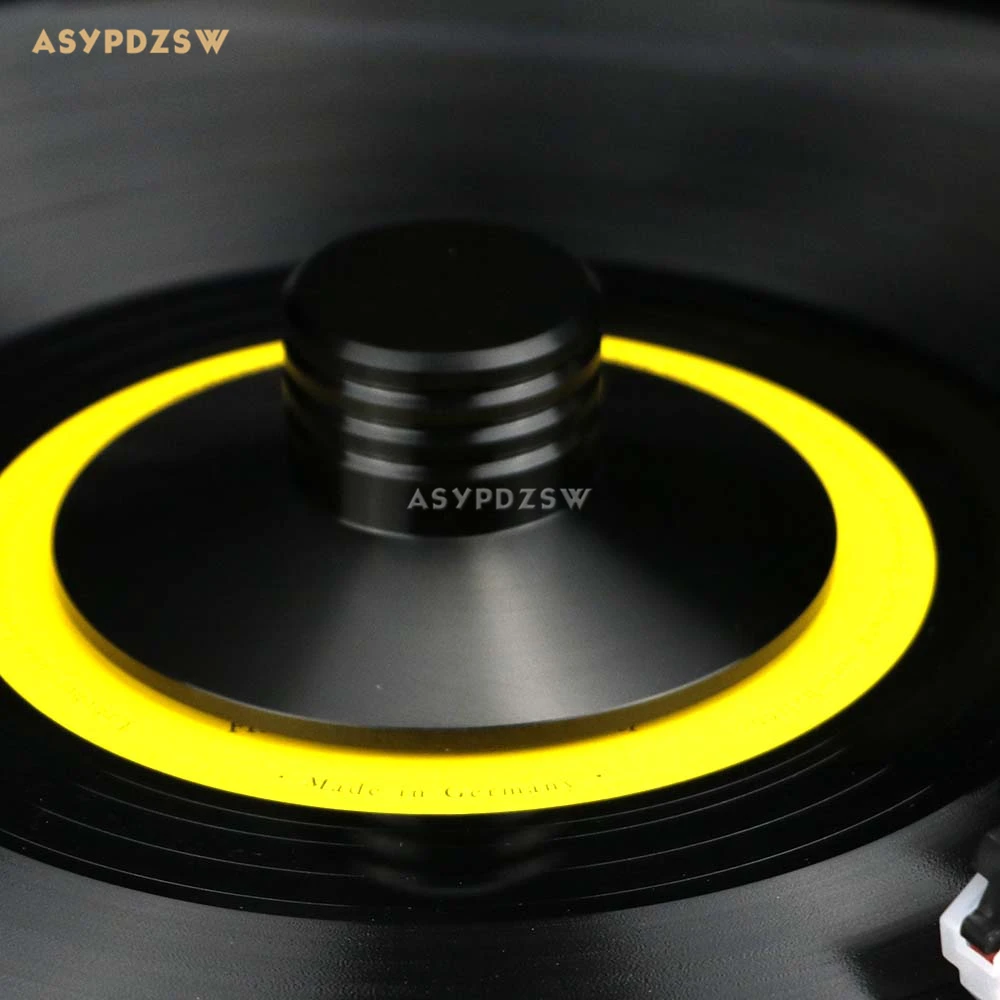 Elvon черный металл LP виниловый вращающийся диск стабилизатор вес записи/зажим для