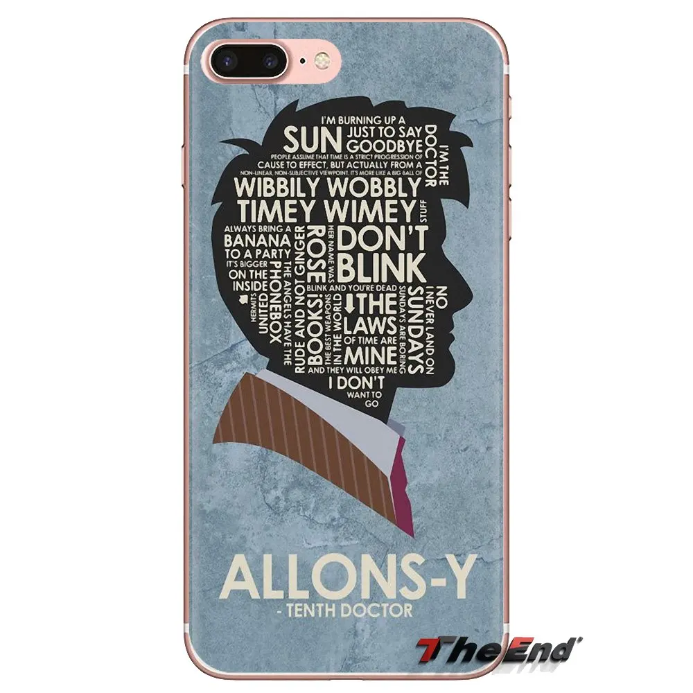 For Xiaomi Redmi 4A S2 Note 3 3S 4 4X 5 Plus 6 7 6A Pro Pocophone F1 Transparent Soft Cases Tardis Doctor Who With David Tennant |