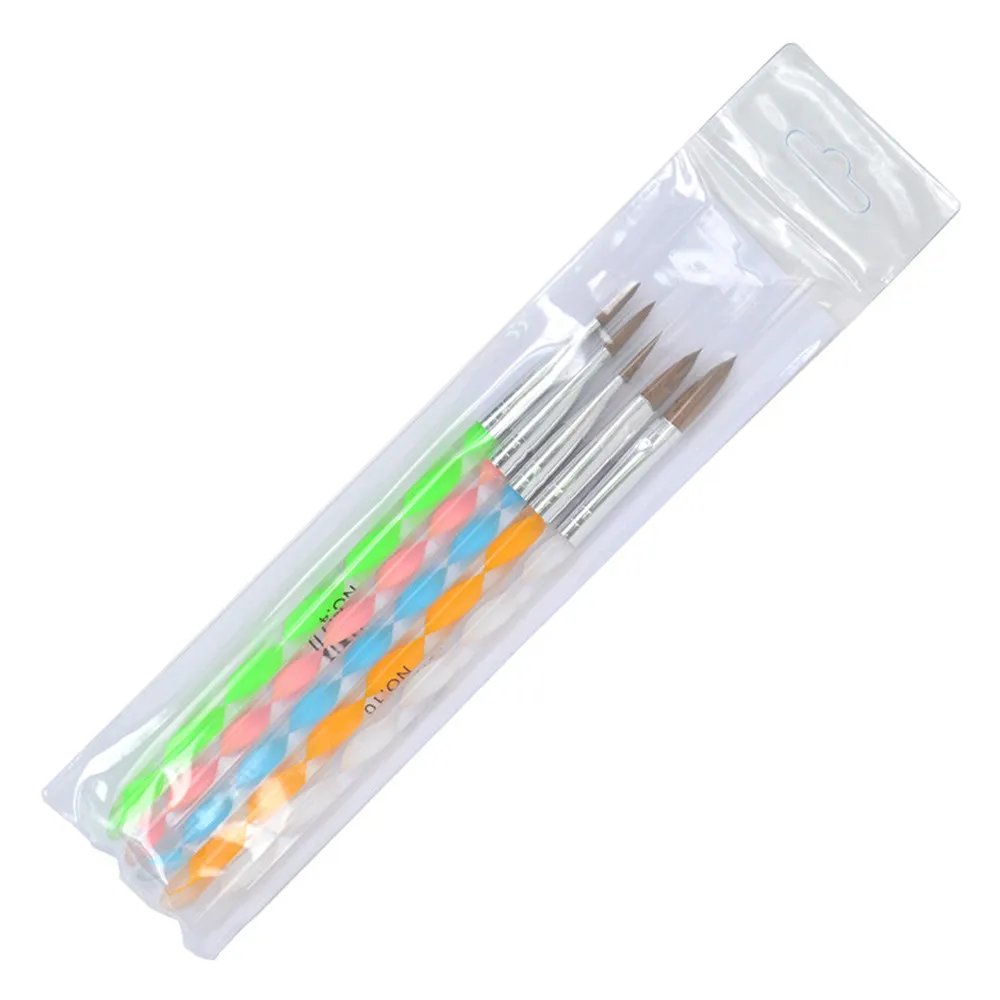 Модный 5 шт. УФ-гель для дизайна ногтей дизайн лака раскрашивания цветов ручка