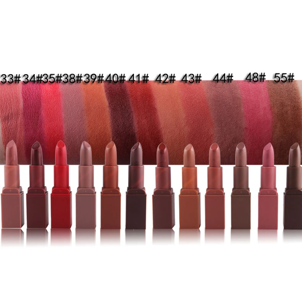 Помада для губ Макияж длительное увлажнение помада бархат увлажняющая матовая