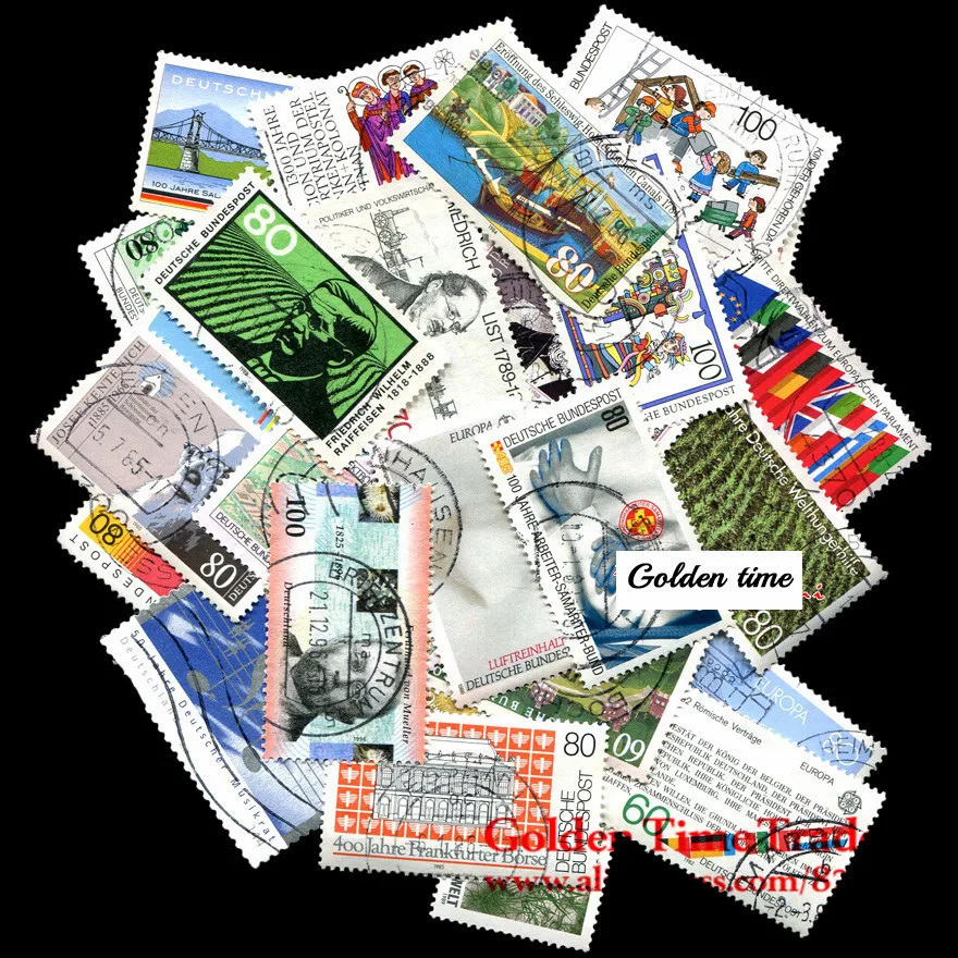 100 шт./лот различные немецкие портфели специальные памятные почтовые штампы